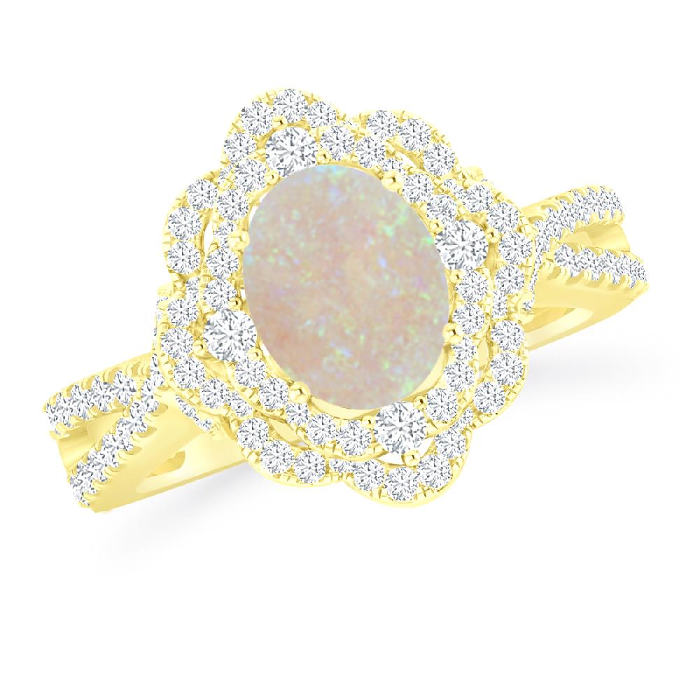 Yellow Gold - Opal