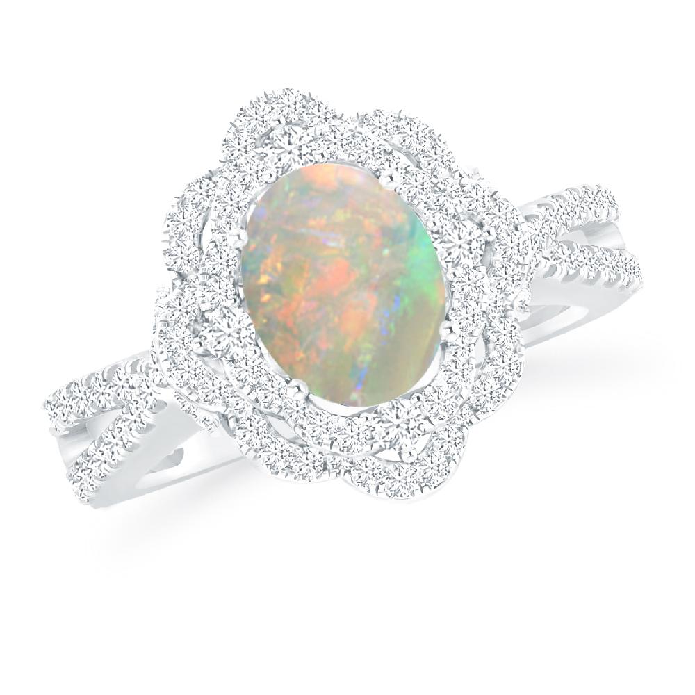 White Gold - Opal