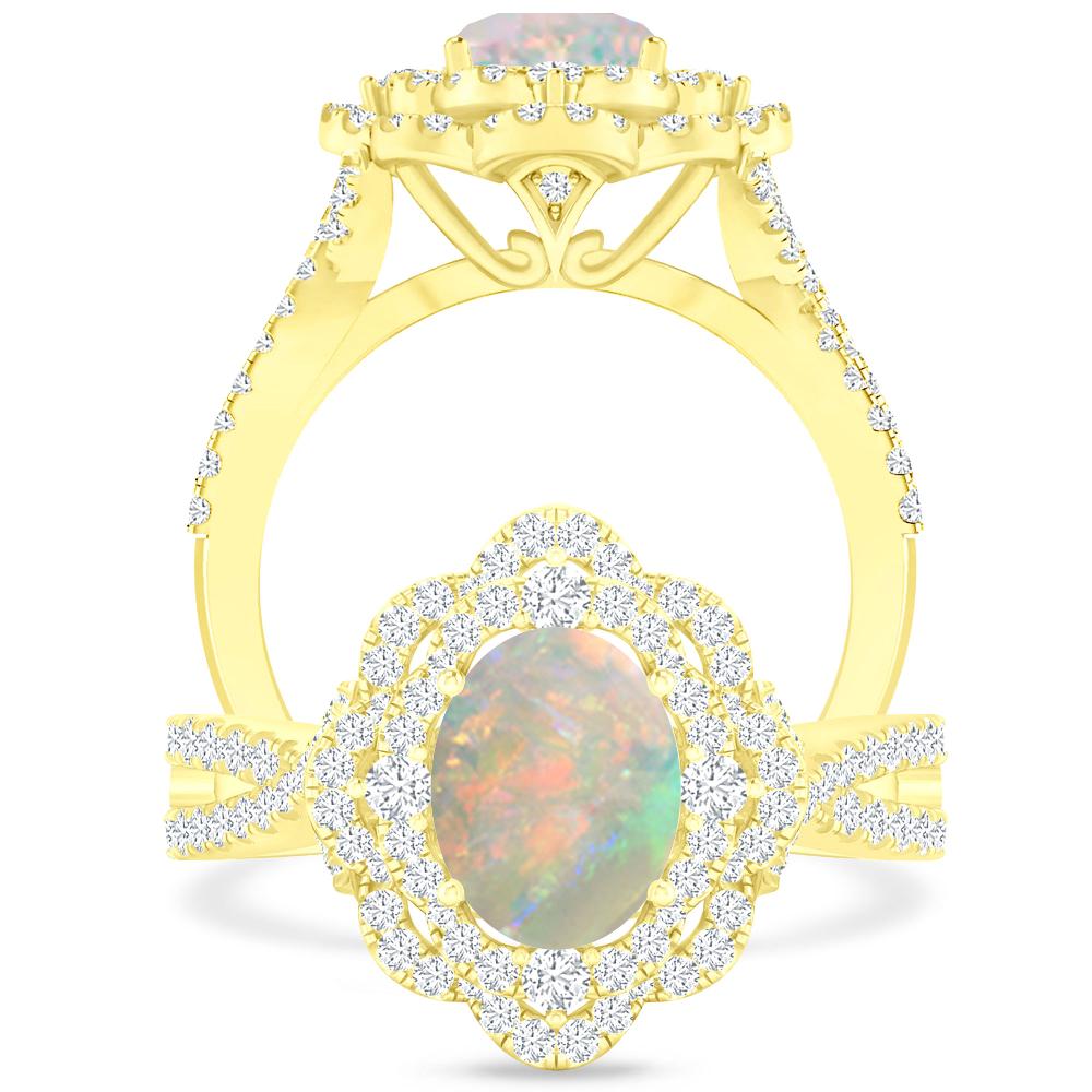 Yellow Gold - Opal