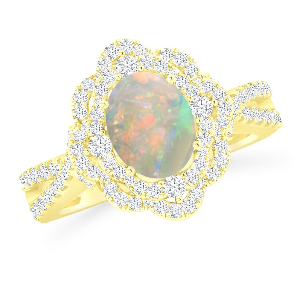 Yellow Gold - Opal