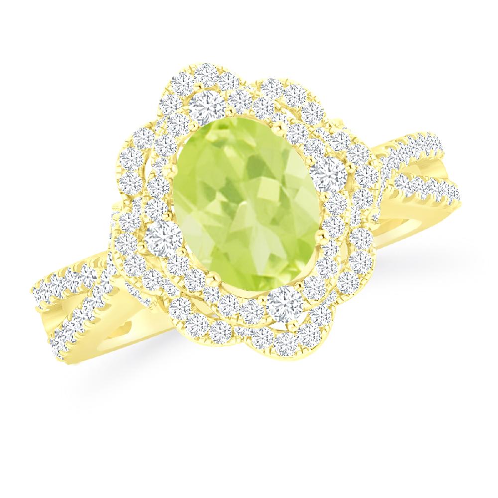 Yellow Gold - Peridot