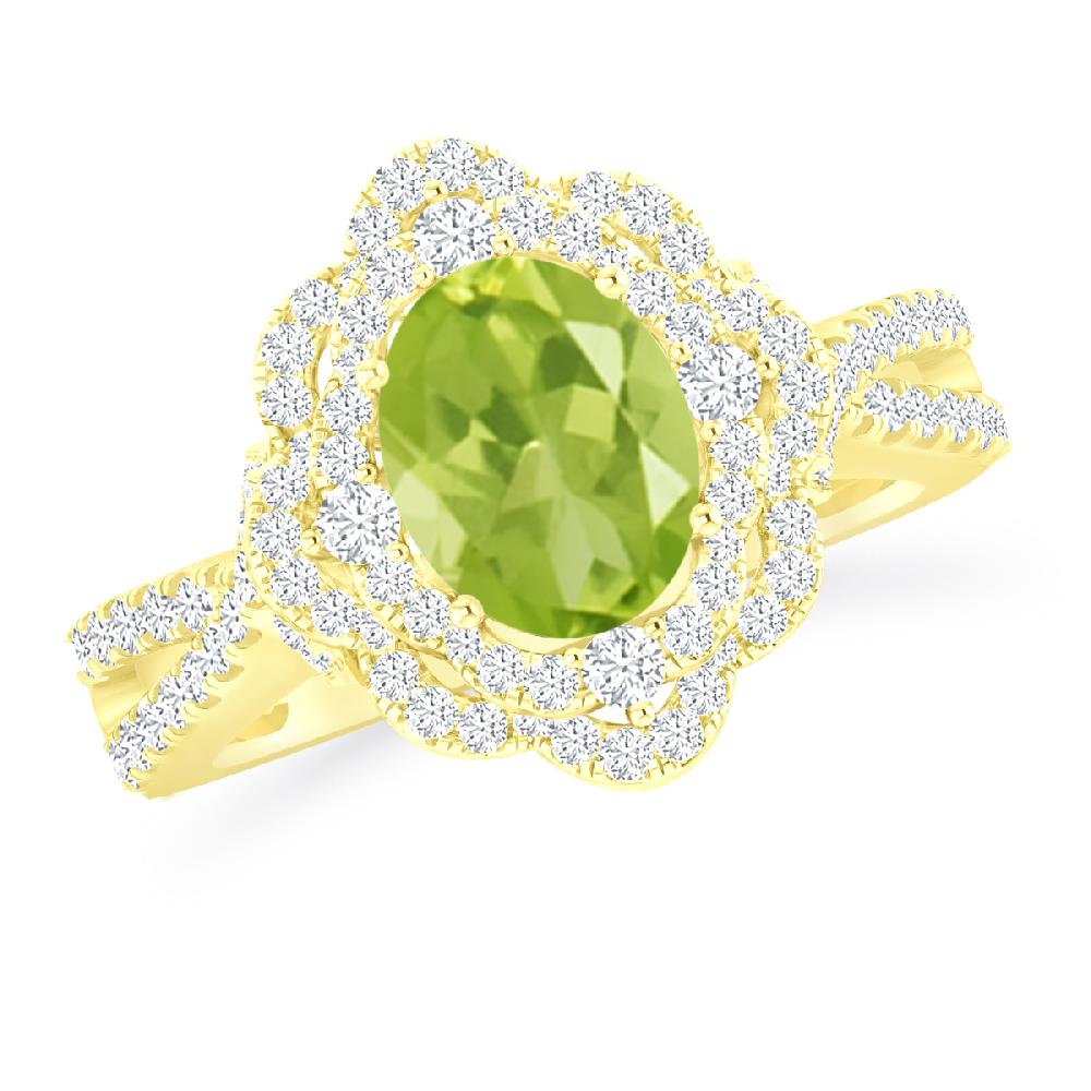 Yellow Gold - Peridot