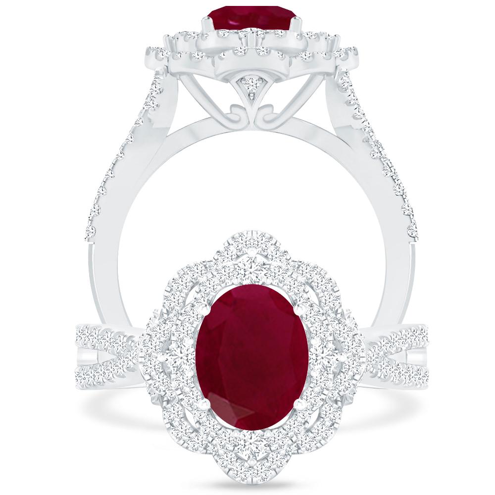 White Gold - Ruby