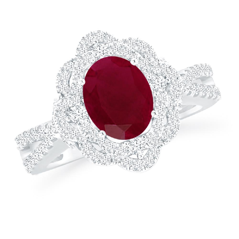 White Gold - Ruby