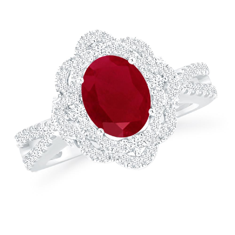 White Gold - Ruby