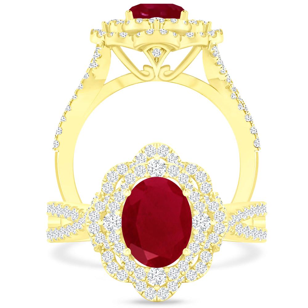 Yellow Gold - Ruby