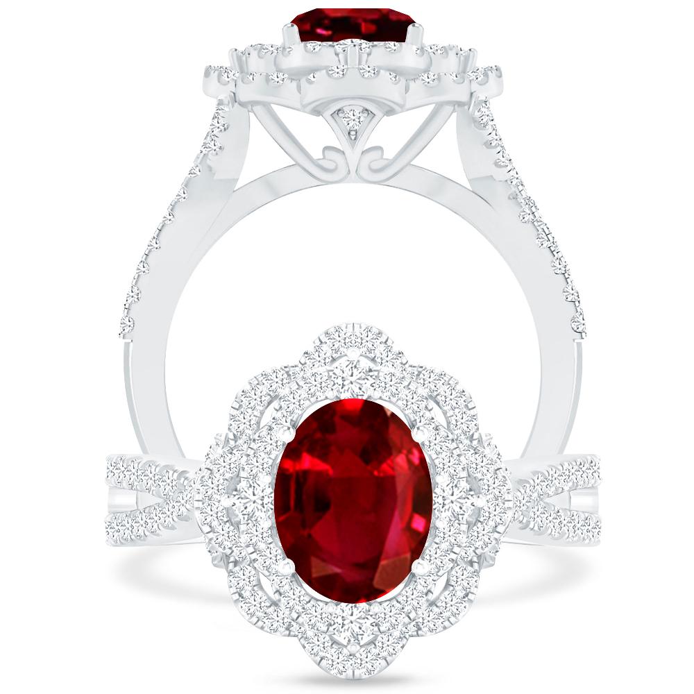 White Gold - Ruby