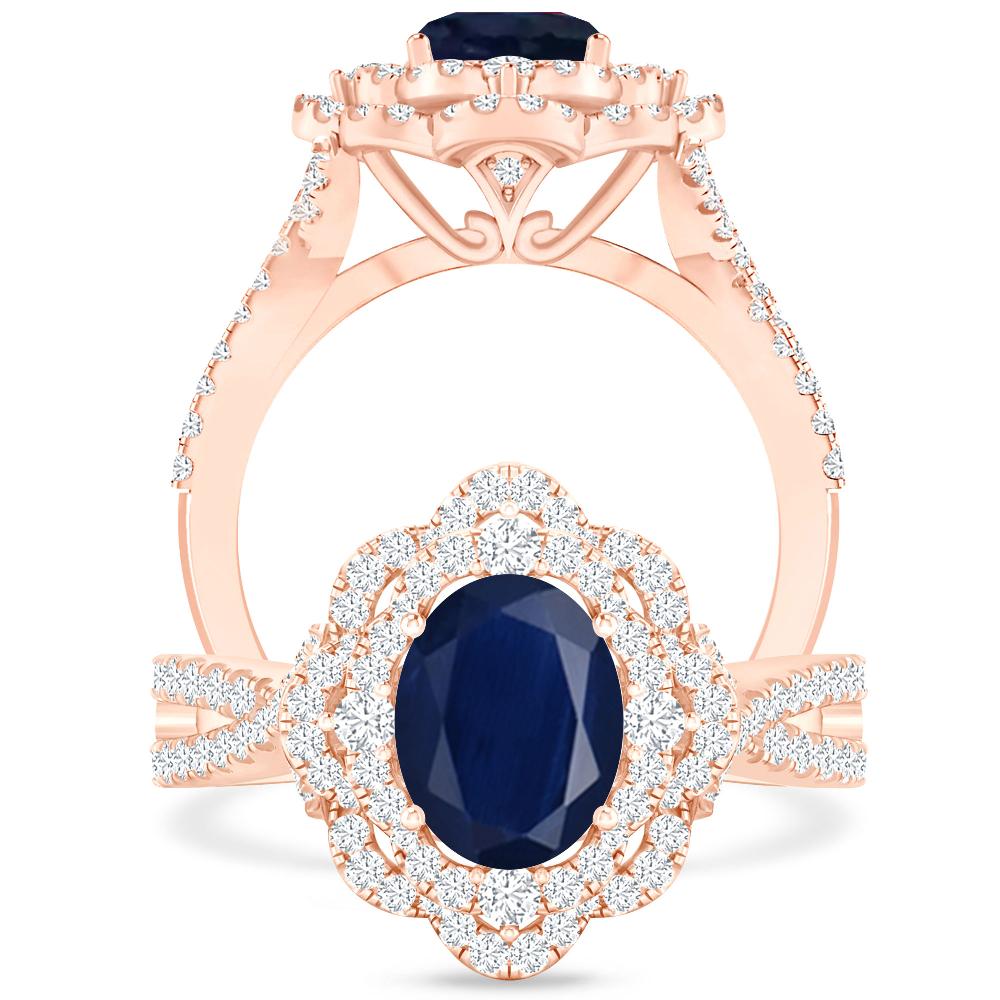 Rose Gold - Sapphire