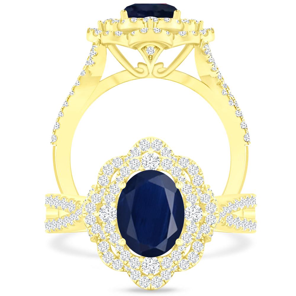 Yellow Gold - Sapphire