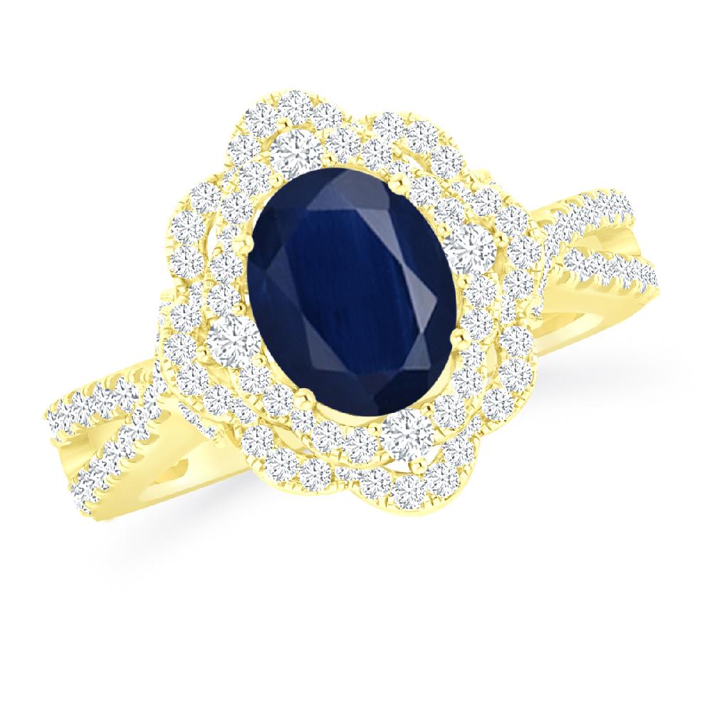 Yellow Gold - Sapphire