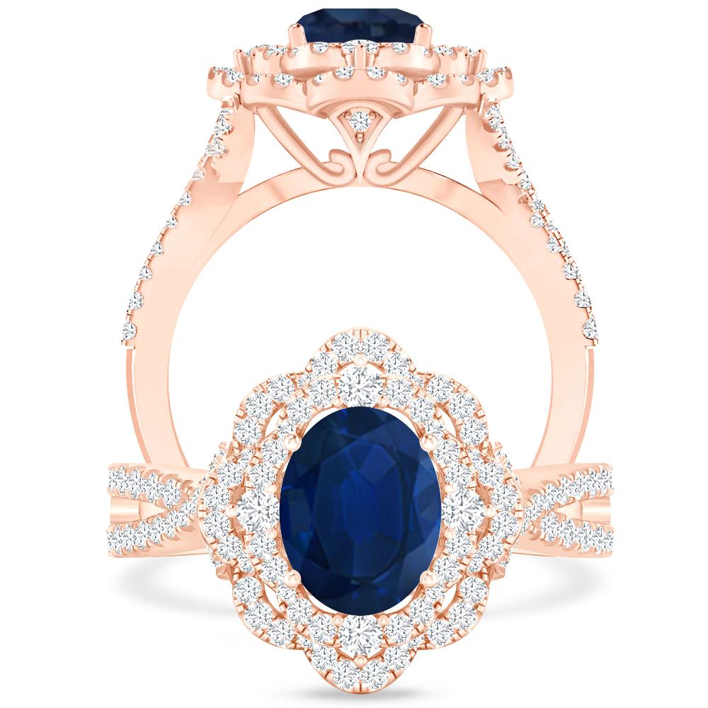 Rose Gold - Sapphire