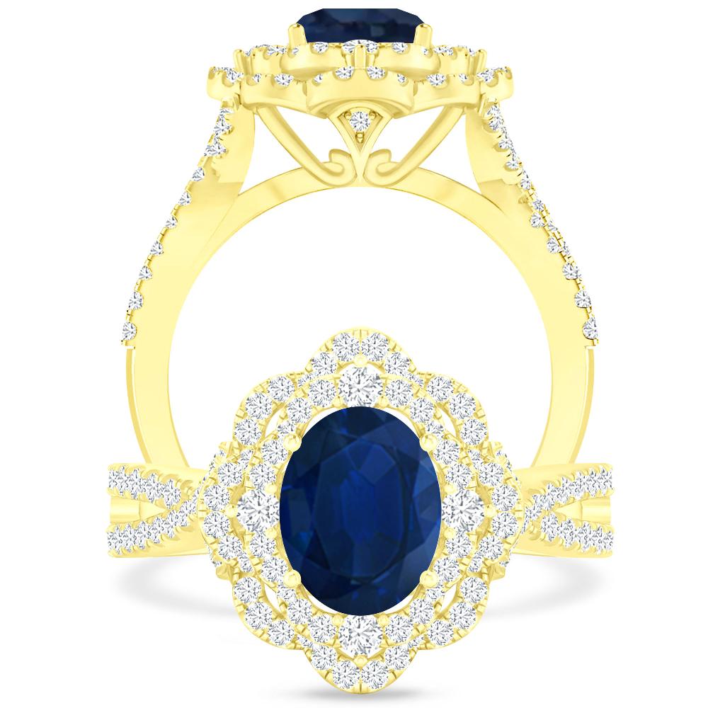 Yellow Gold - Sapphire