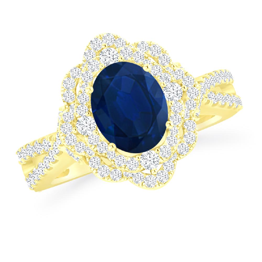 Yellow Gold - Sapphire