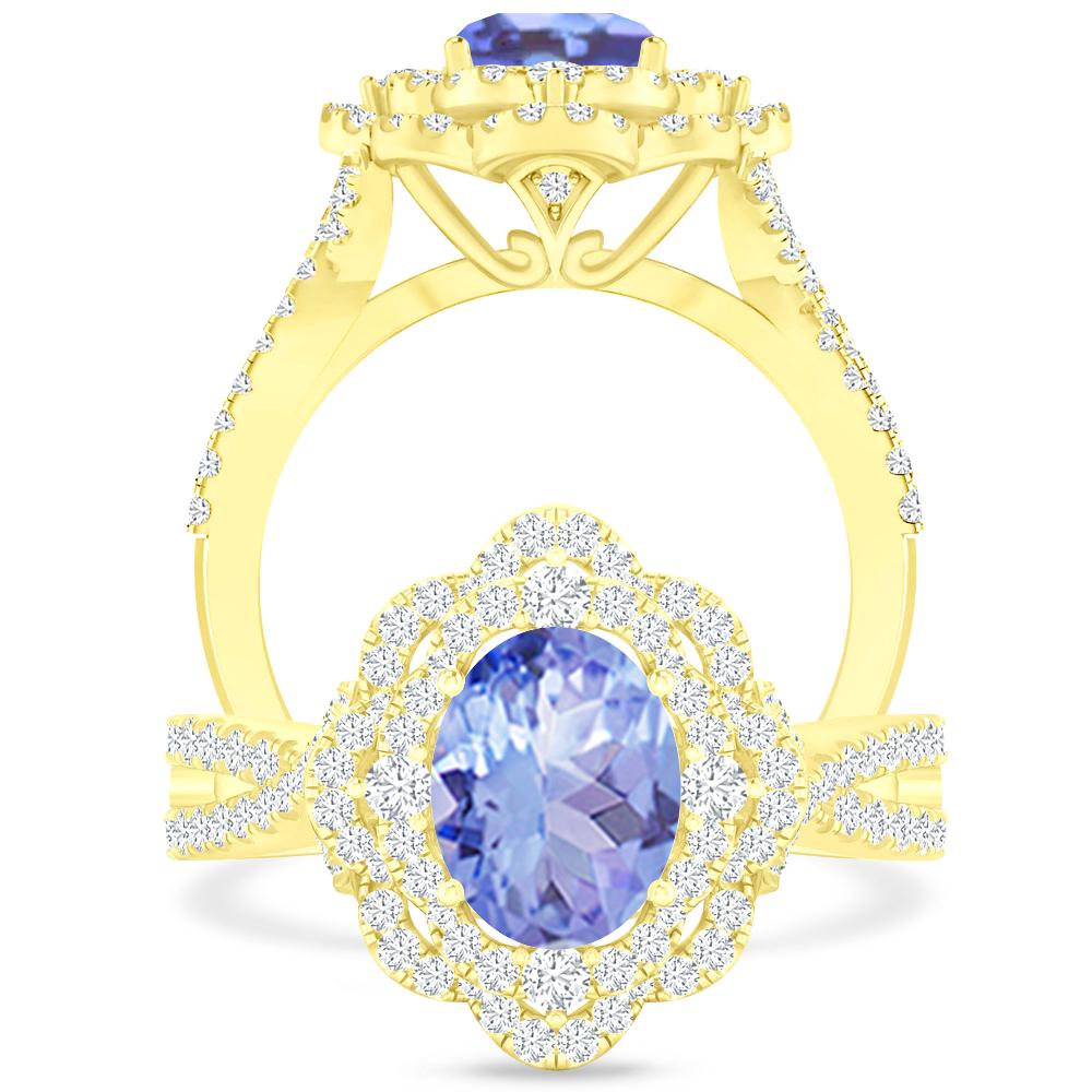 Yellow Gold - Tanzanite