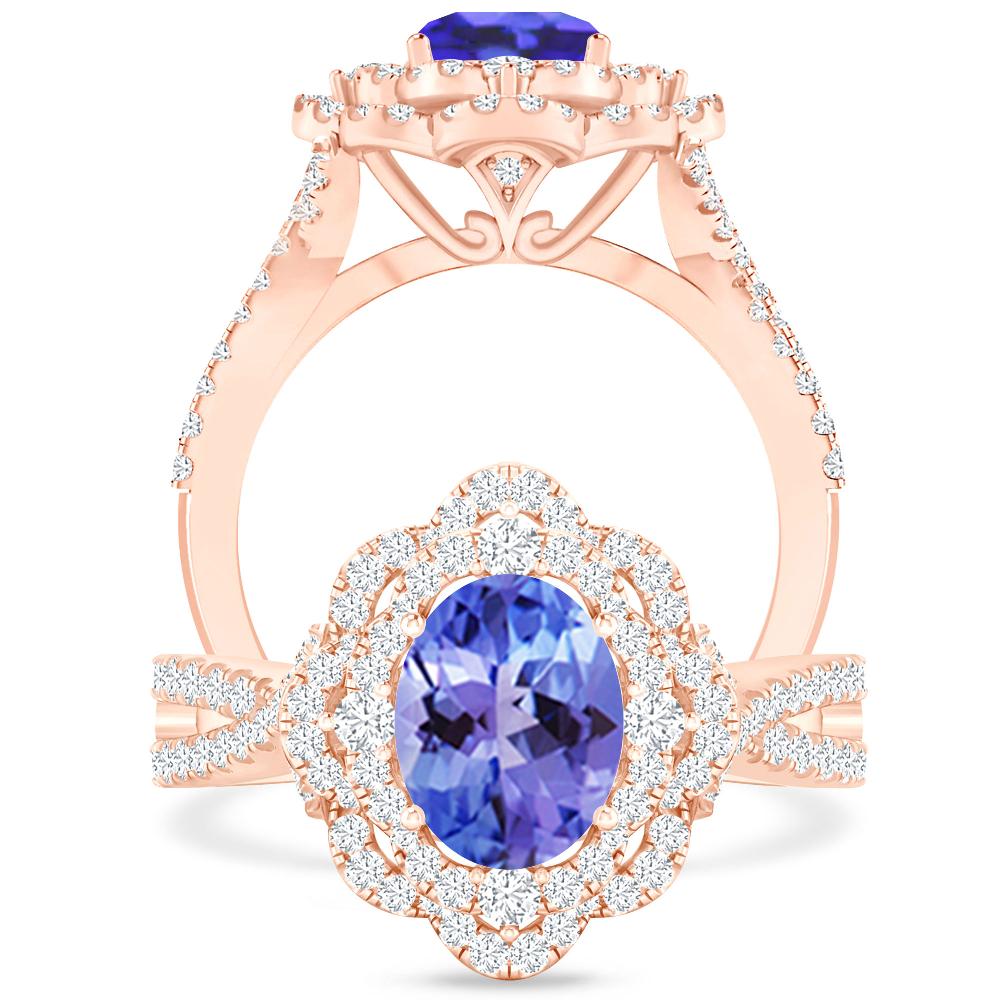 Rose Gold - Tanzanite