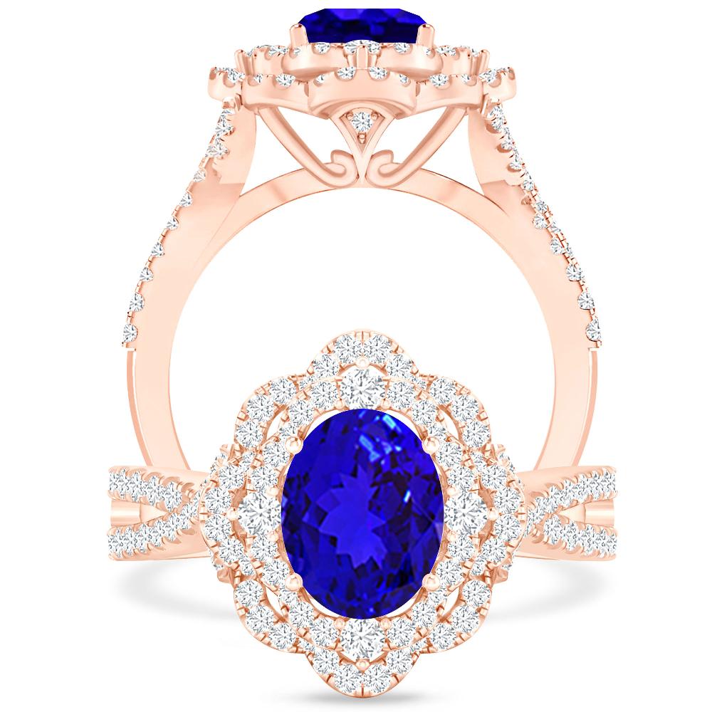 Rose Gold - Tanzanite