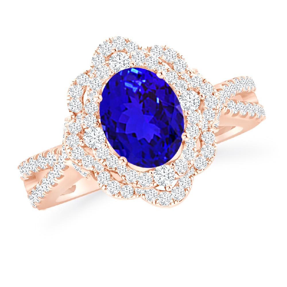 Rose Gold - Tanzanite