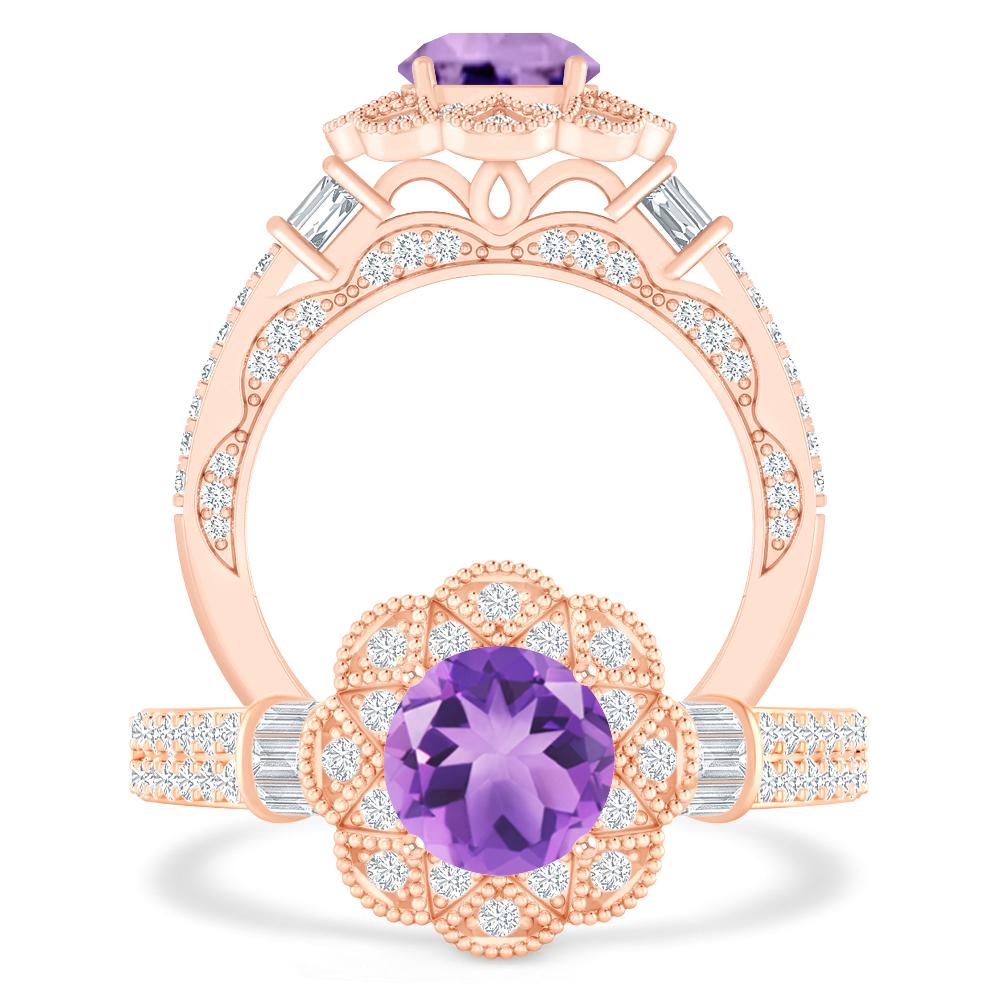 Rose Gold - Amethyst