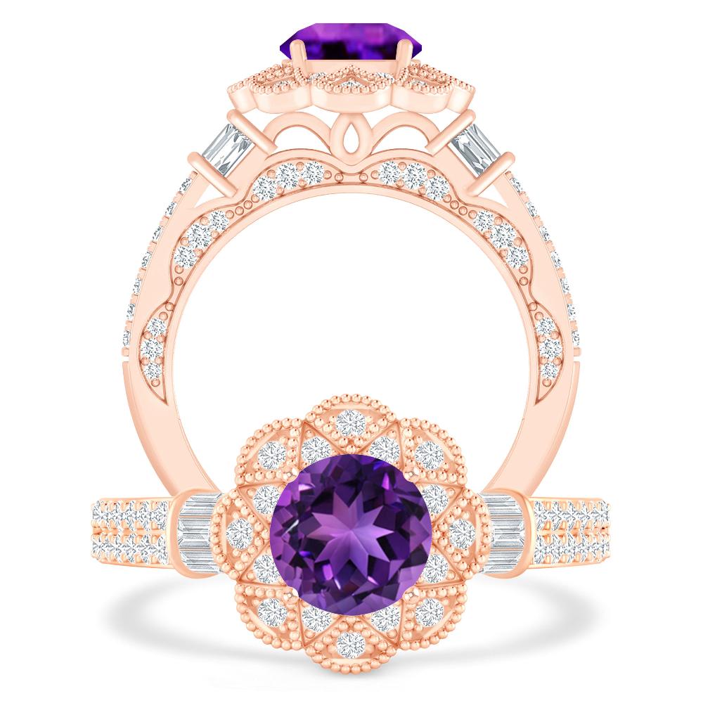 Rose Gold - Amethyst