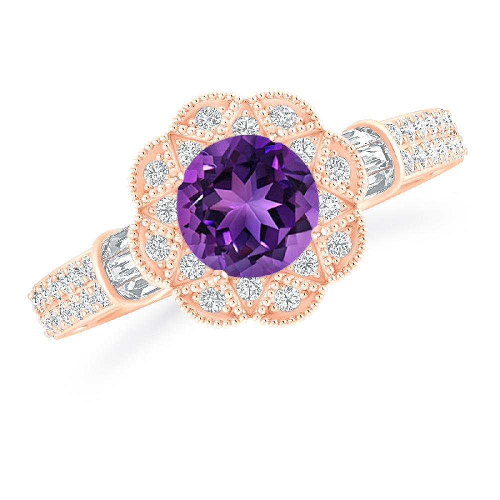 Rose Gold - Amethyst