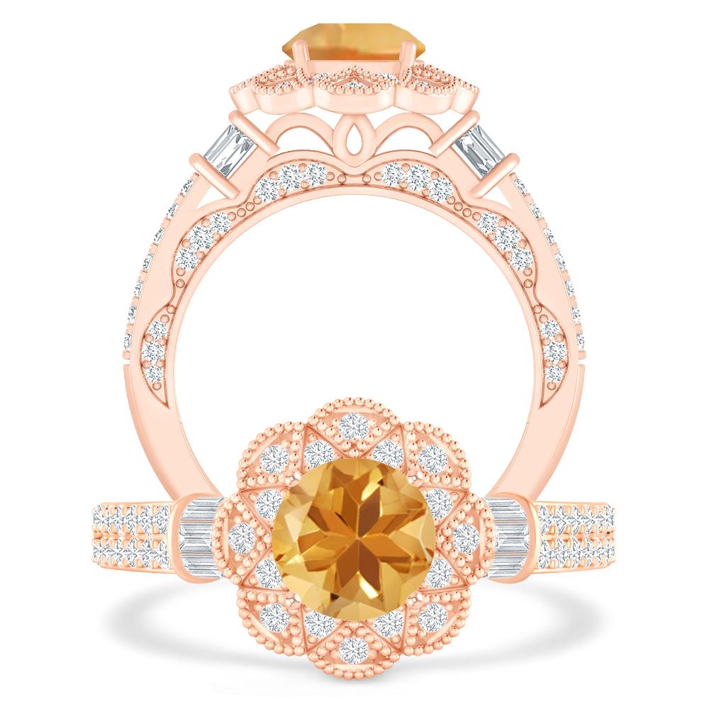 Rose Gold - Citrine