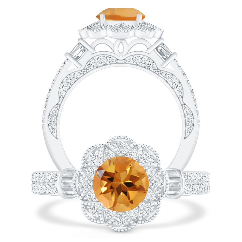 White Gold - Citrine