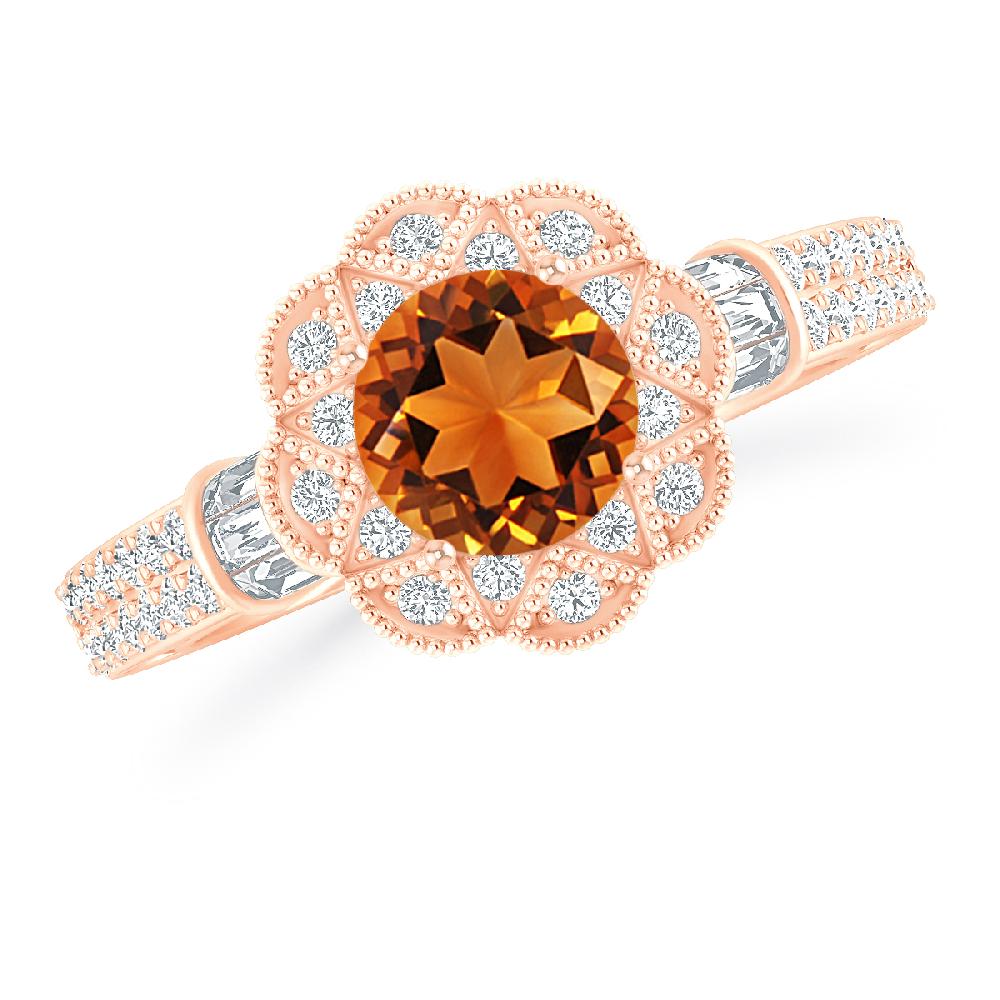 Rose Gold - Citrine