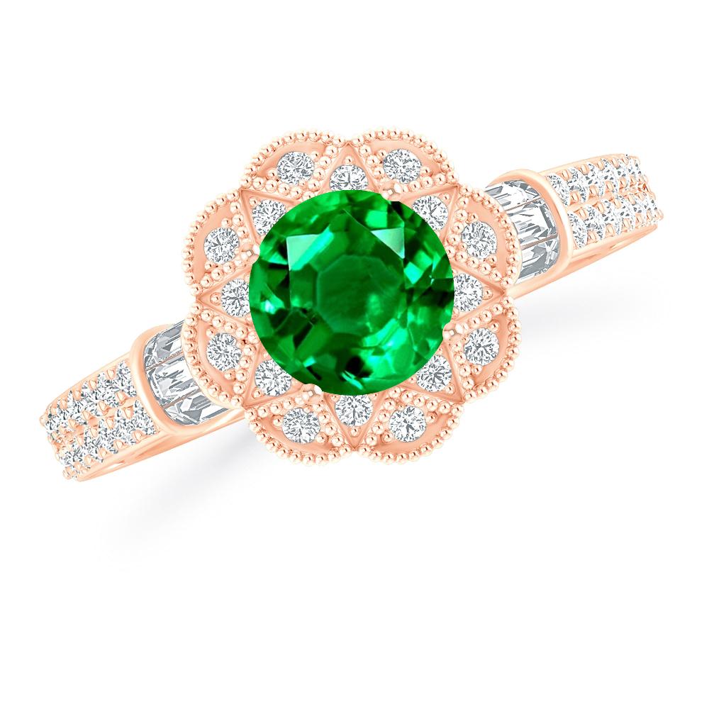 Rose Gold - Emerald