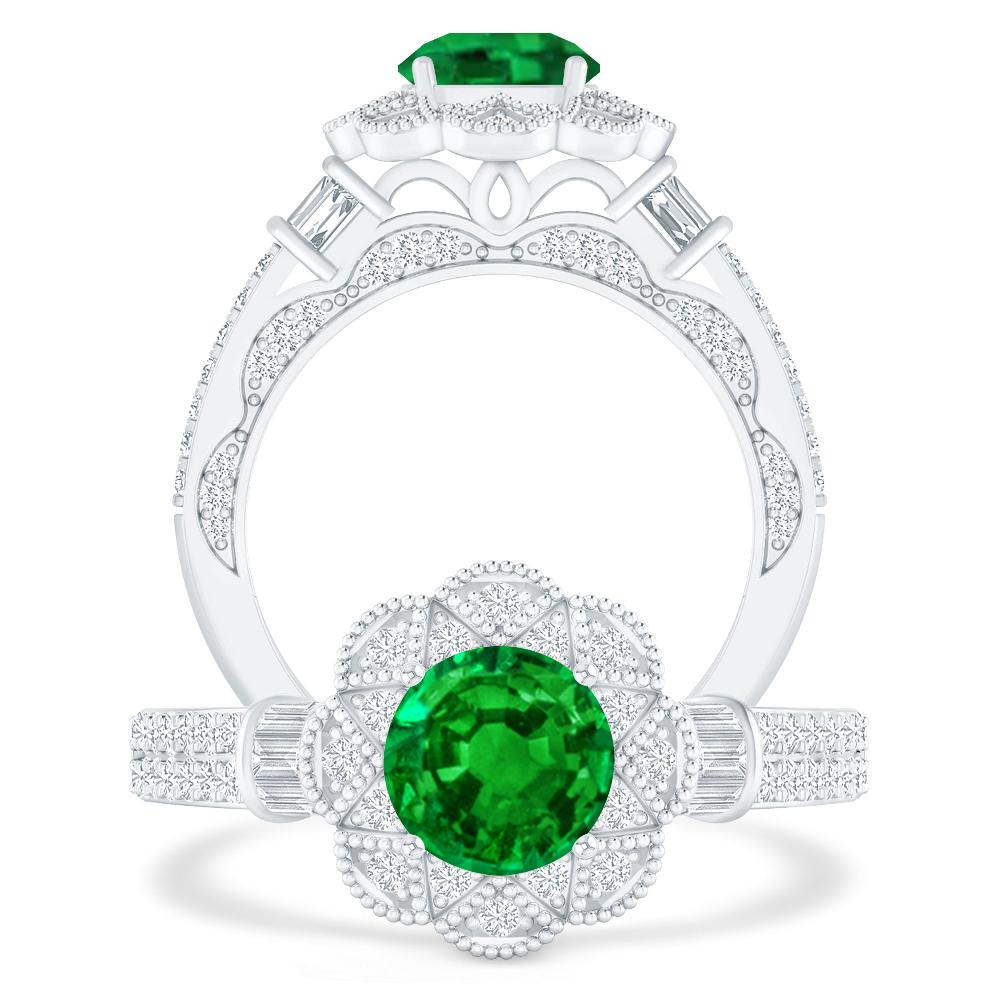 White Gold - Emerald