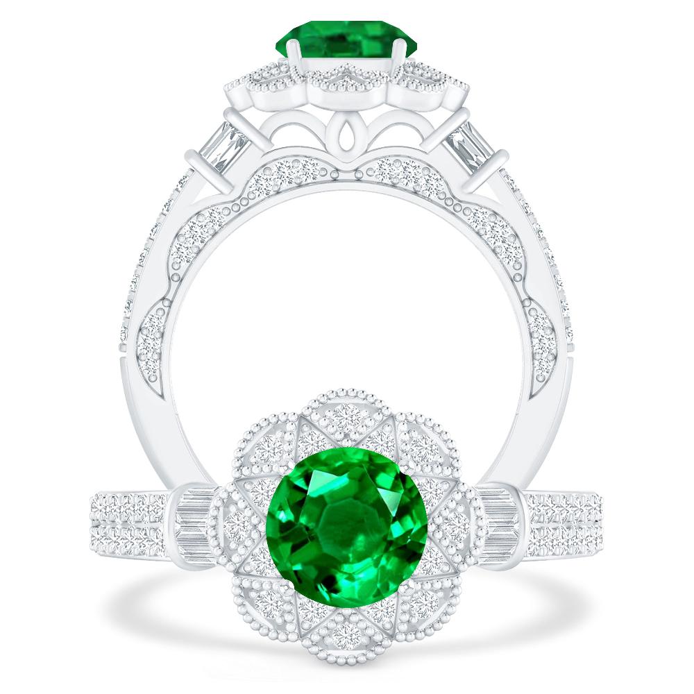 White Gold - Emerald