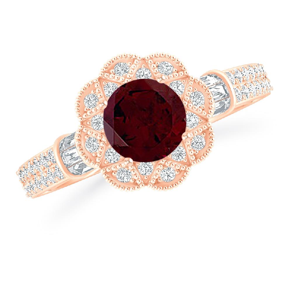 Rose Gold - Garnet