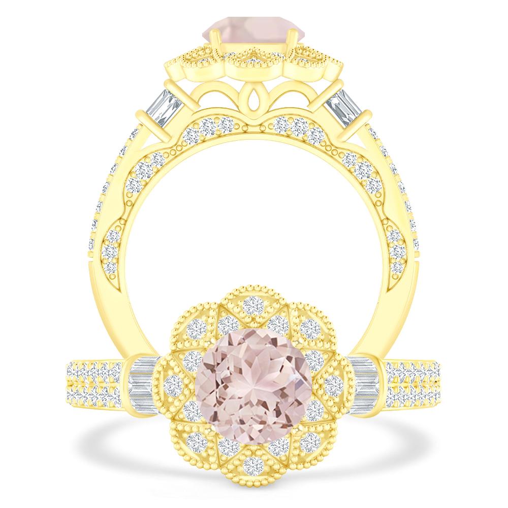 Yellow Gold - Morganite