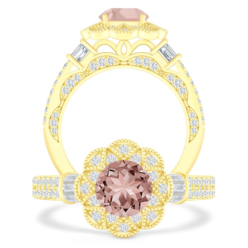 Yellow Gold - Morganite