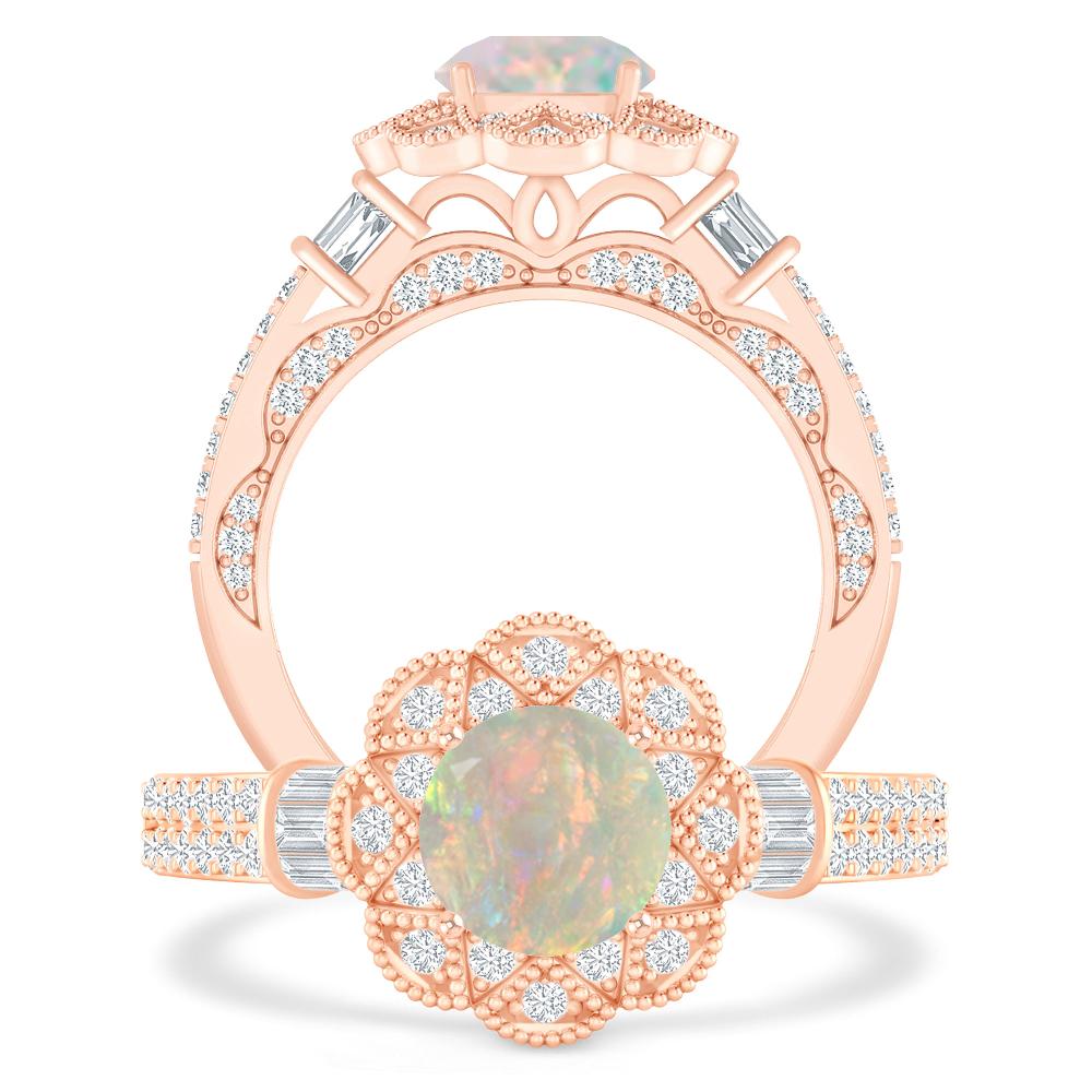 Rose Gold - Opal