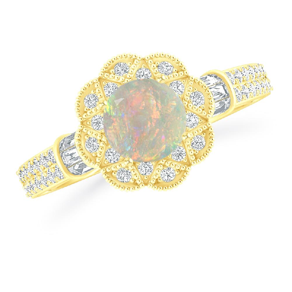 Yellow Gold - Opal