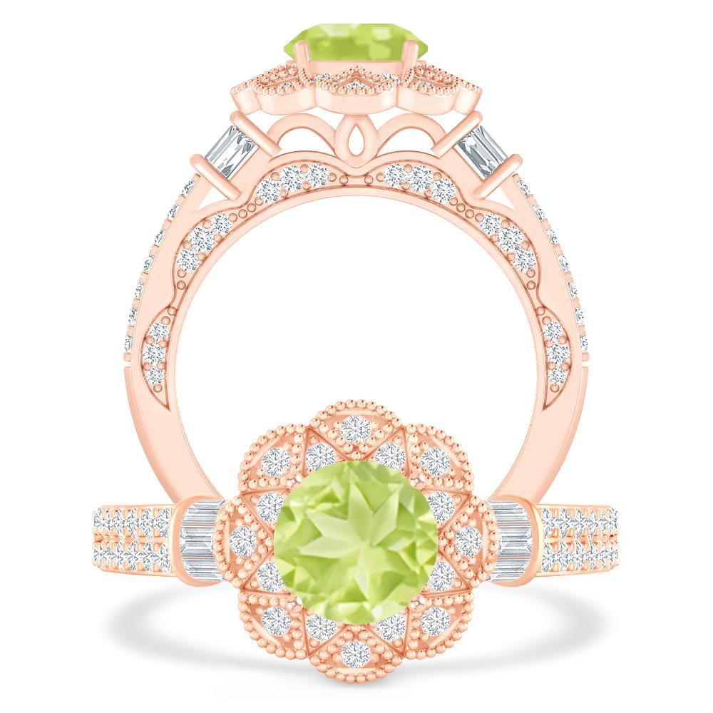 Rose Gold - Peridot