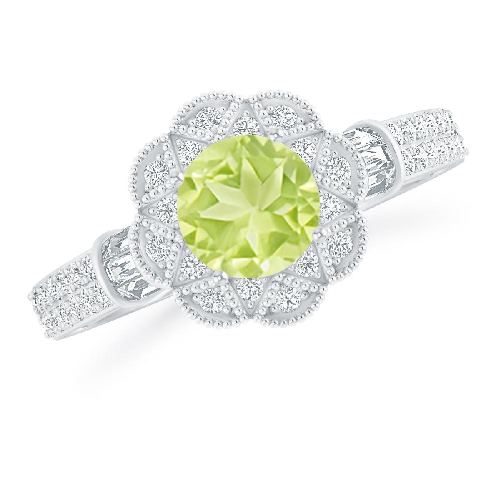 White Gold - Peridot