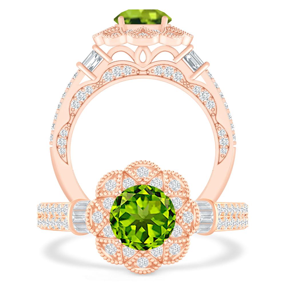 Rose Gold - Peridot