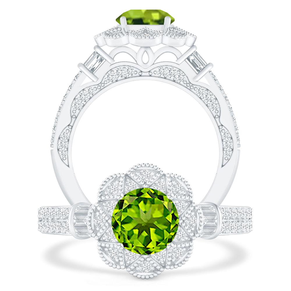 White Gold - Peridot