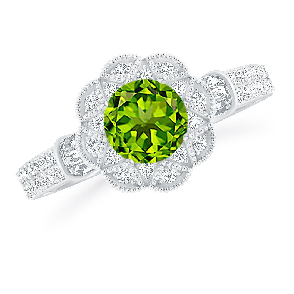 White Gold - Peridot