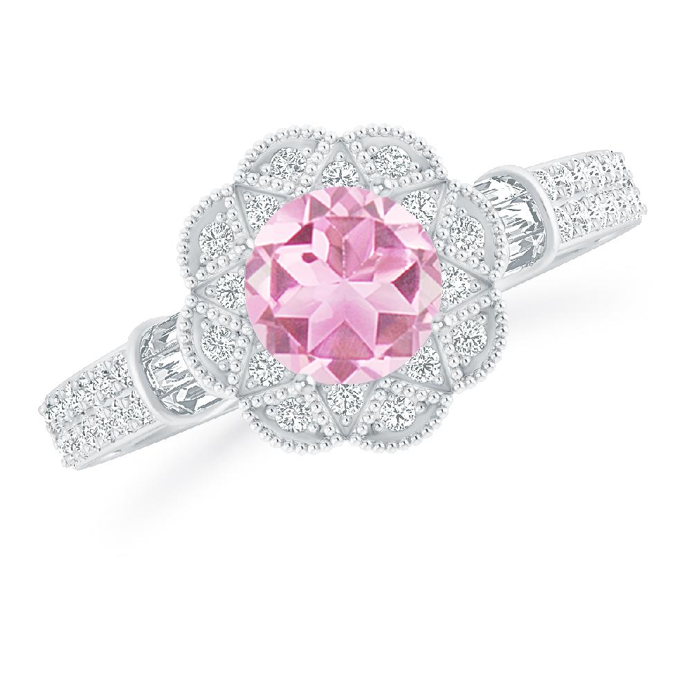 White Gold - Pink Tourmaline