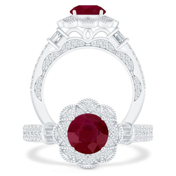 White Gold - Ruby