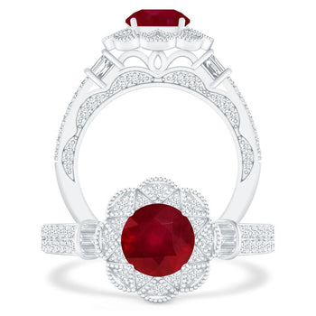 White Gold - Ruby