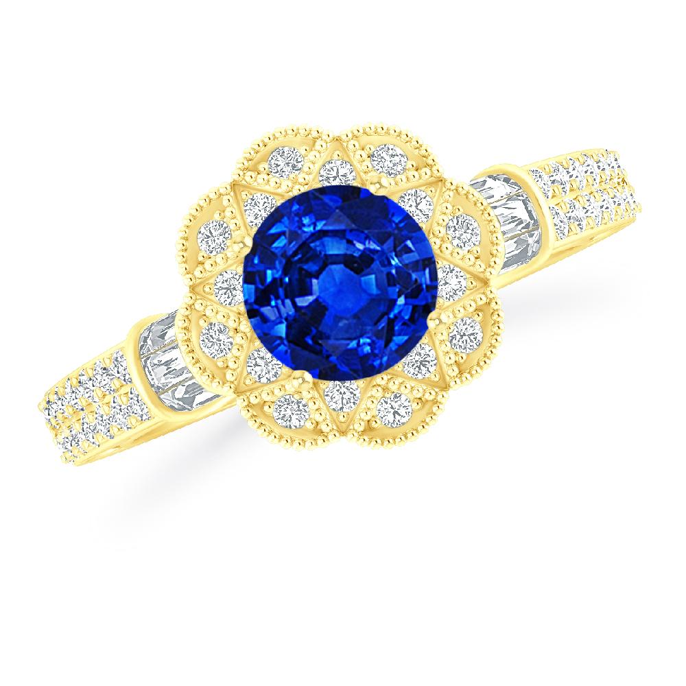 Yellow Gold - Sapphire