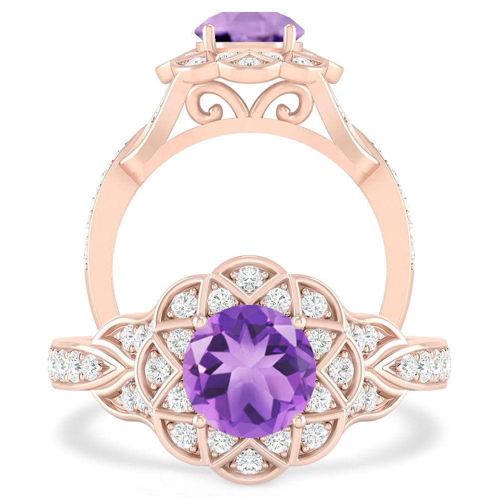 Rose Gold - Amethyst