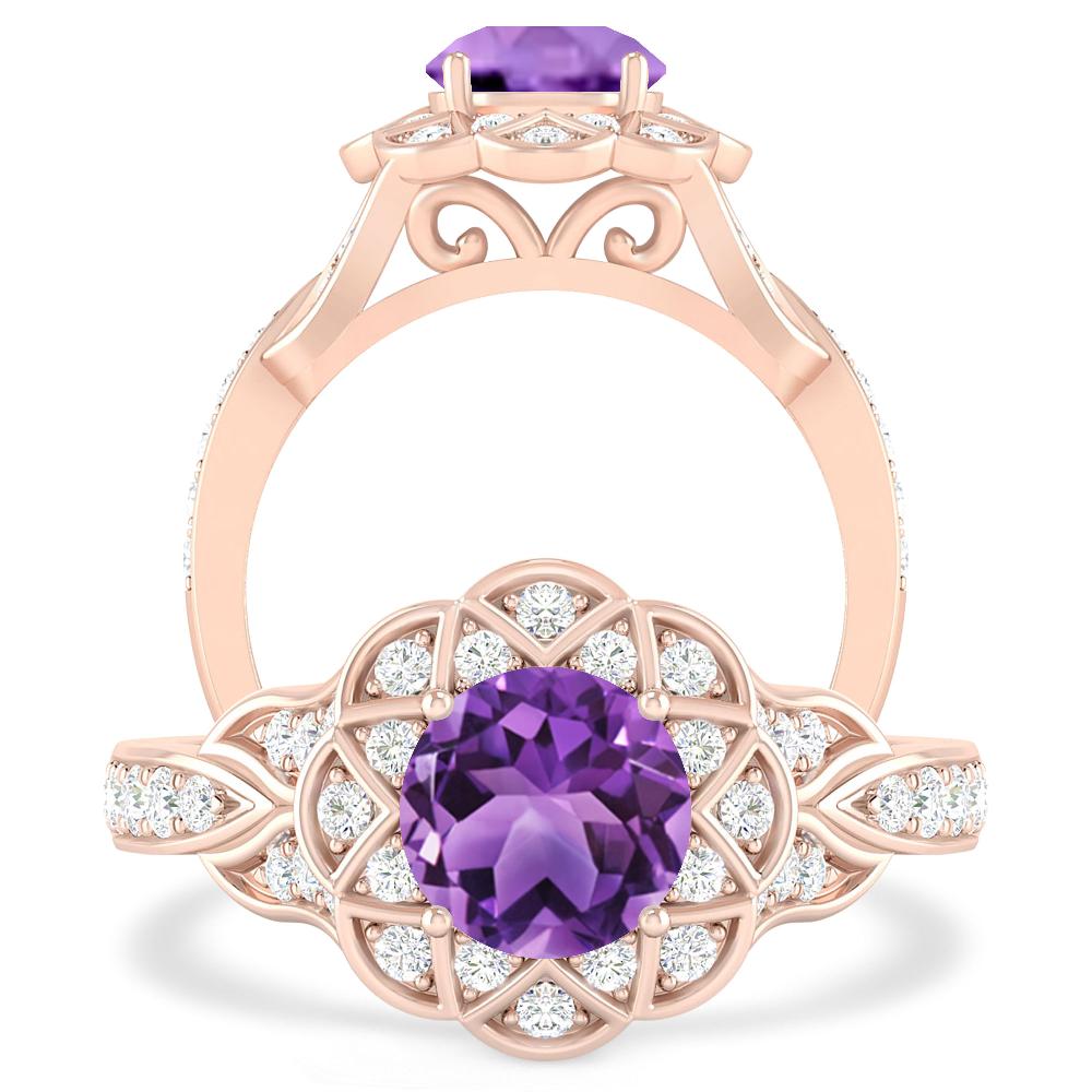 Rose Gold - Amethyst