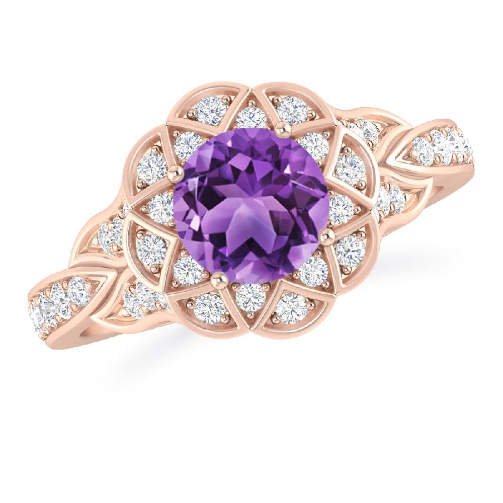 Rose Gold - Amethyst