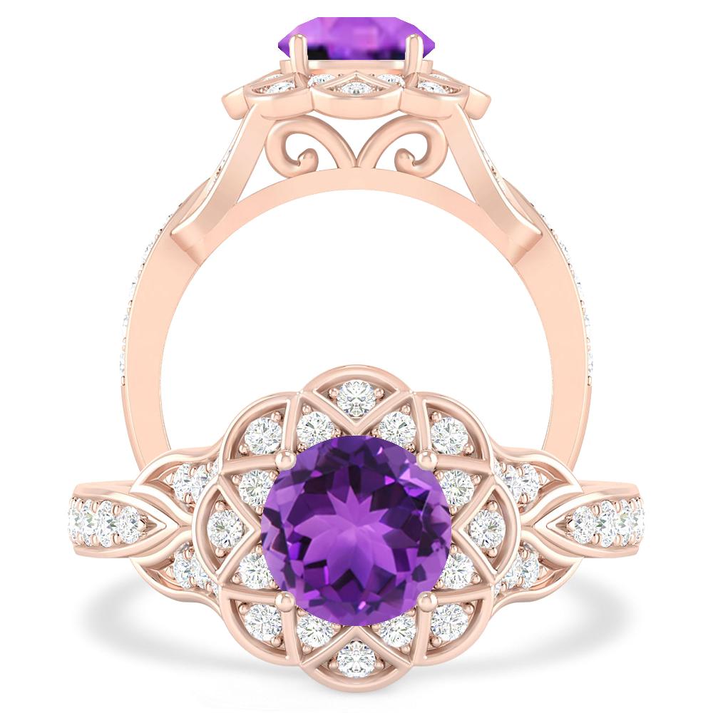 Rose Gold - Amethyst