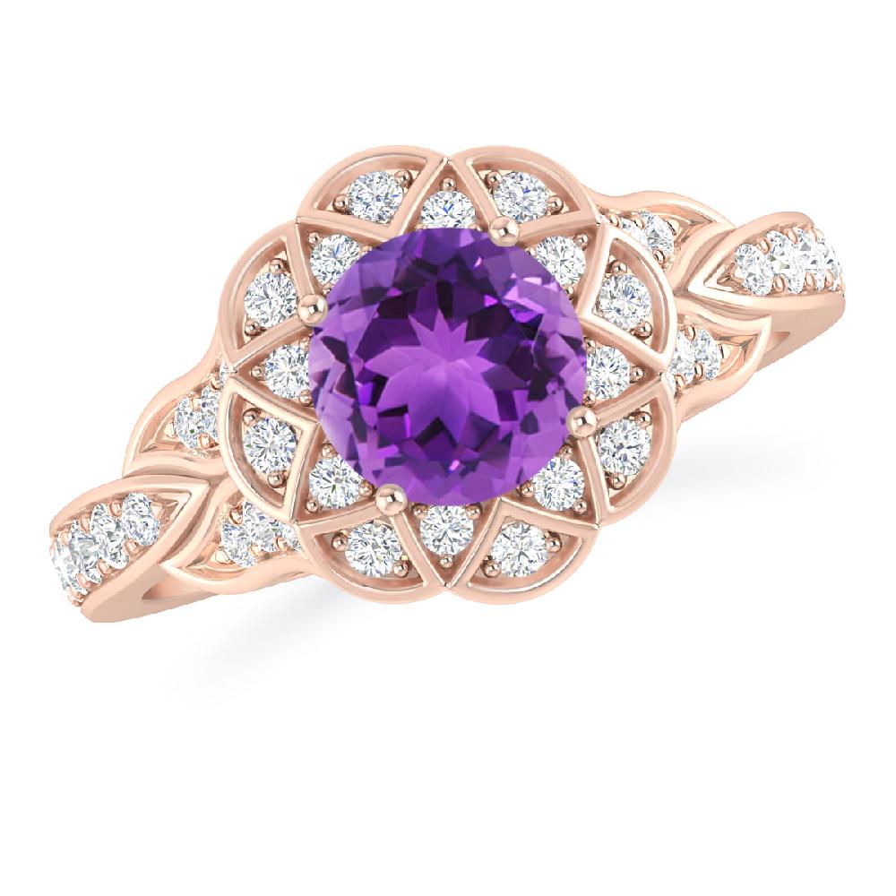 Rose Gold - Amethyst