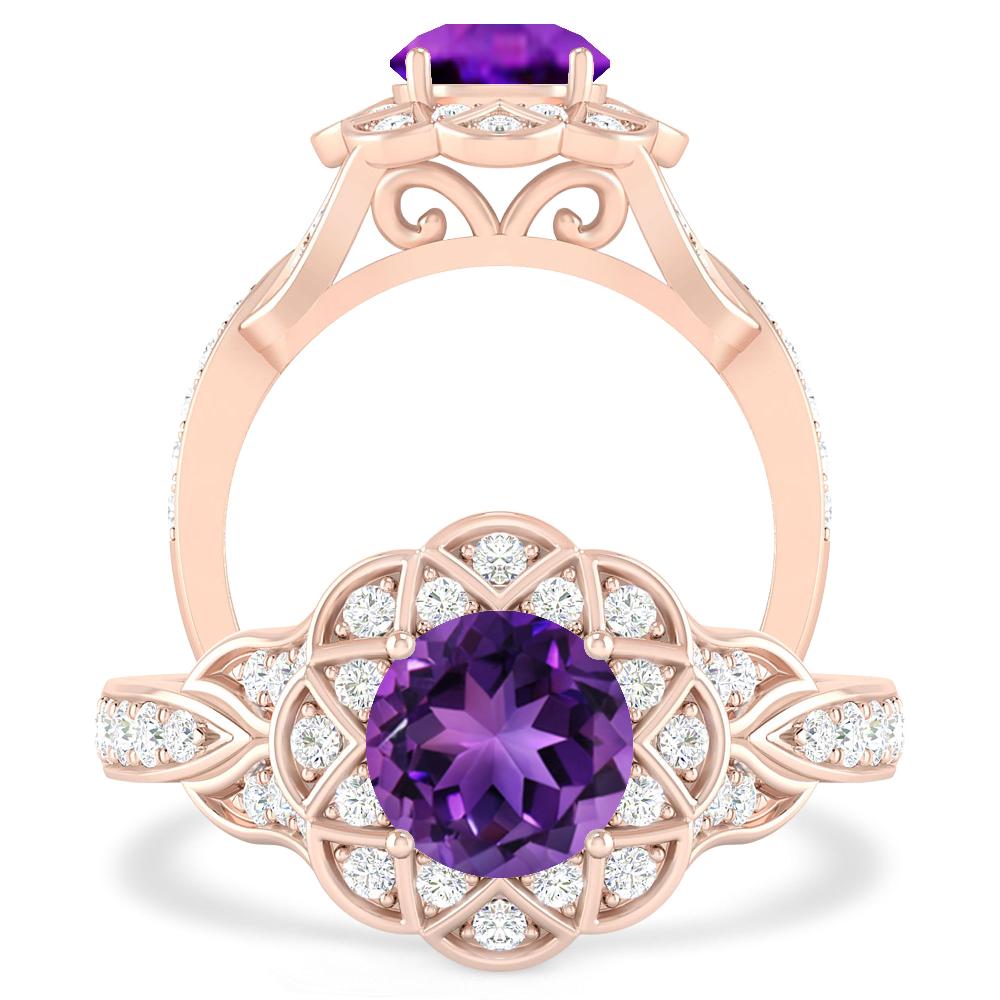 Rose Gold - Amethyst